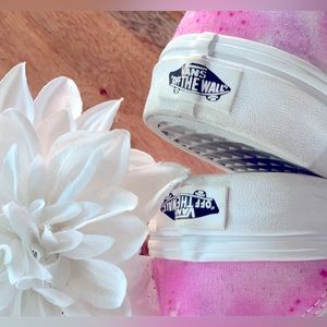 VANS Canvas Old Skool Shoe | size 7 custom "one of a kind" pink tie-dye